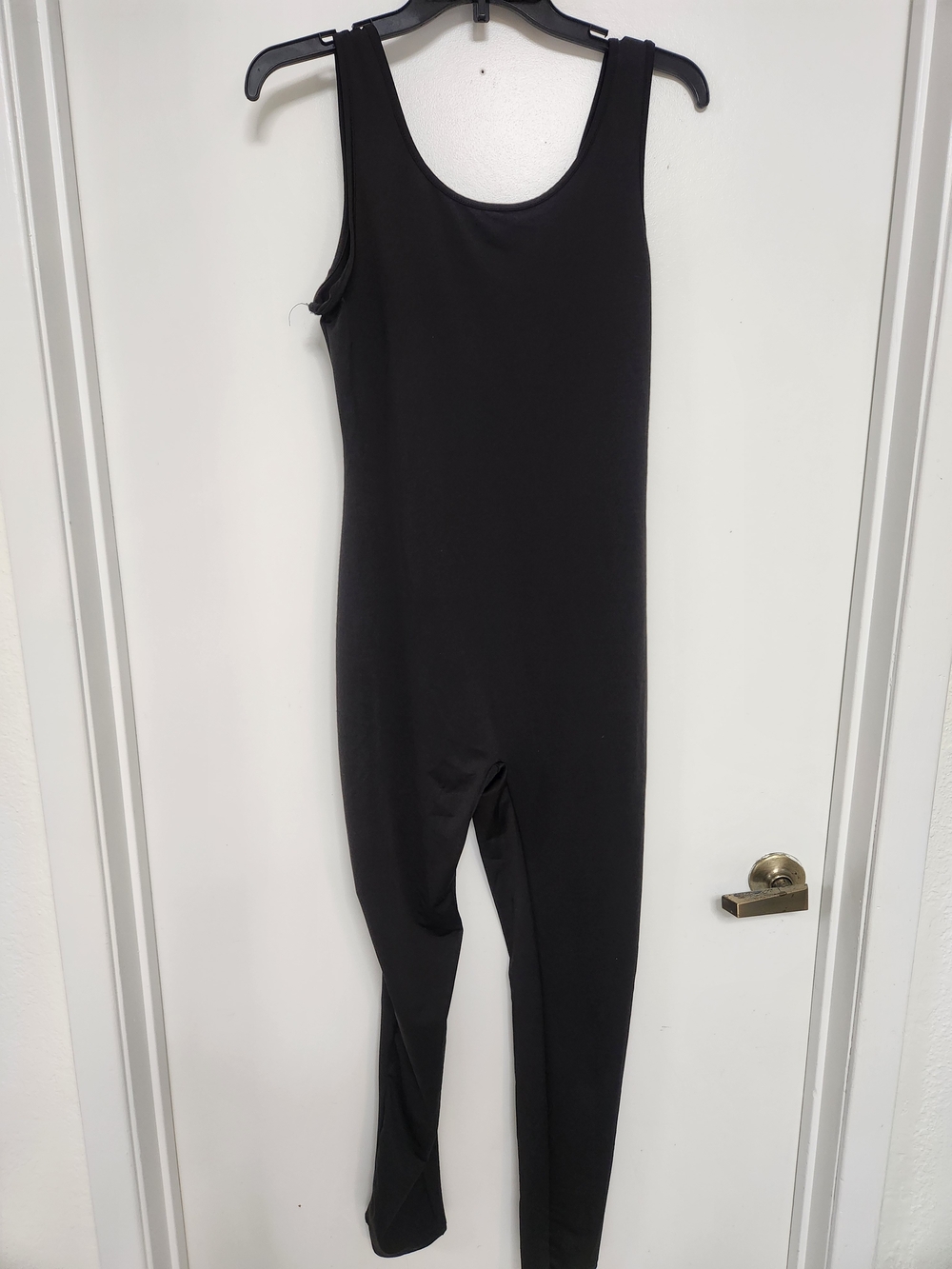 Fashion Nova Black Sleeveless Stretch Jumpsuit